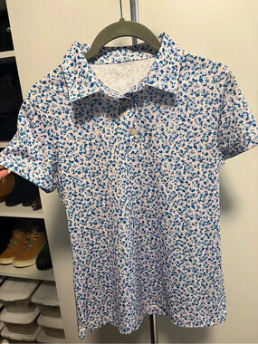 Rhoback The Iridescence Performance Polo- Lotus Pink/Birdie Blue